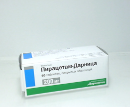 Пірацетам-Дарниця таблетки вкриті оболонкою 0,2 №60