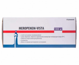 Меропенем-Віста пор.для інєкцій. 1000 мг №10