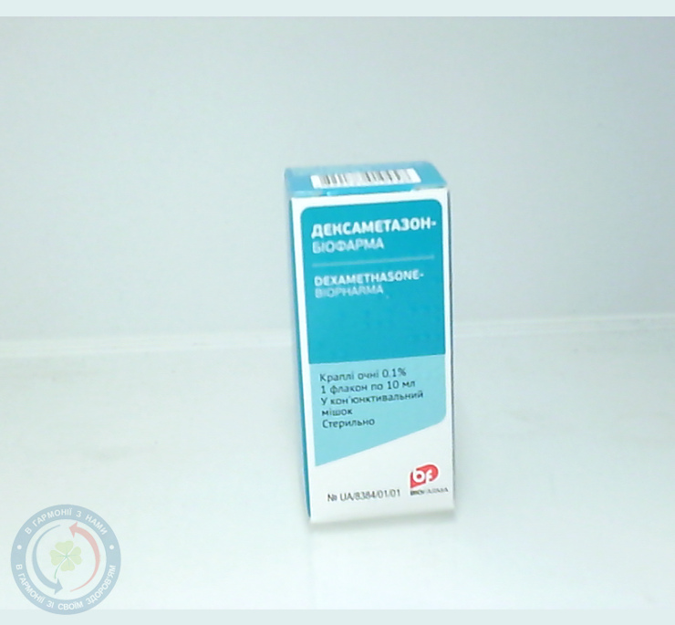 Дексаметазон-Біофарма очні краплі 0,1%-10,0