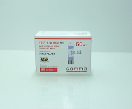 Тест-смужки д/контр. рівня глюкоз. Gamma MS №50