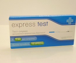 Тест-смужка д/визн. вагітності Експрес-тест.