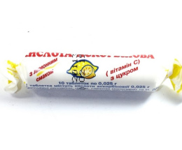 Аскорбінка -КВ зі смаком лимона таблетки 0,025 №10