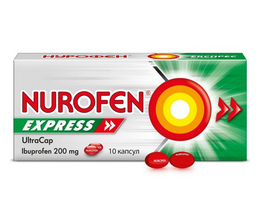 Нурофен експрес ультракап капсули 0,2 №10