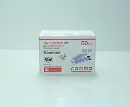 Тест-смужки д/контр. рівня глюкоз. Gamma DM №50
