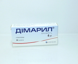 Дімарил таблетки 4 мг №30