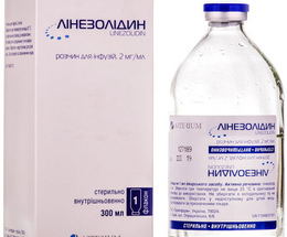 Лінезолідин розчин для інфузій 2 мг/мл по 300,0