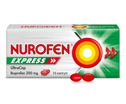Нурофен експрес ультракап капсули 0,2 №16