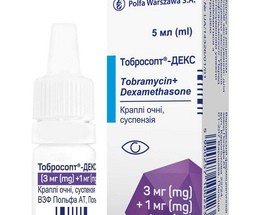 Тобросопт -Декс очні краплі 3,0мг/1,0 мг 5,0