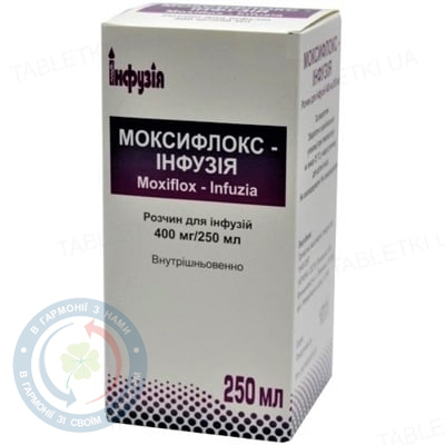 Моксифлокс-Інфузія розчин для інфузій400 мг/250 мл 250,0