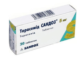 ТорасемідСандоз таблетки 0,005 №20