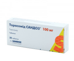 ТорасемідСандоз таблетки 0,02 №100