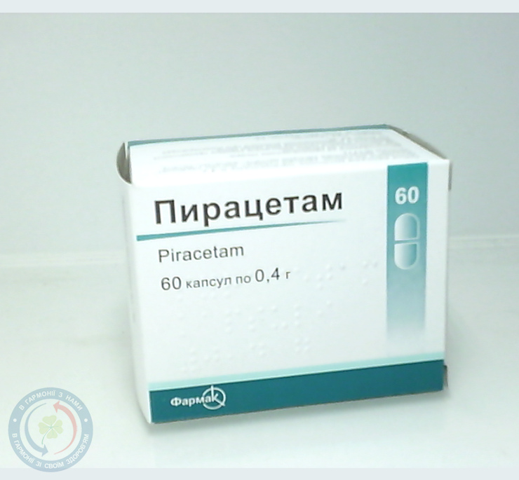 Пірацетам капсули 400мг №60