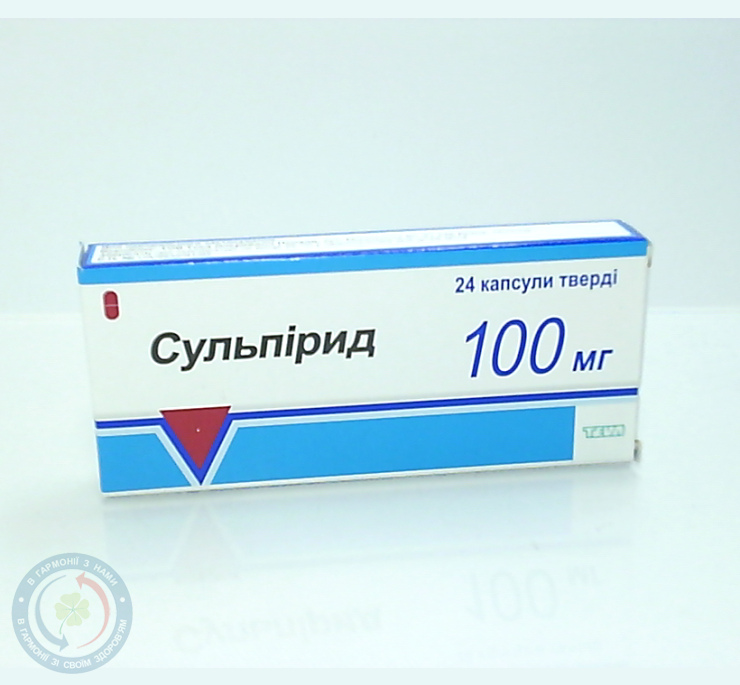 Сульпірид капсули 100мг №24