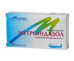 Метронідазол супозиторій вагінальний 0,1 №10