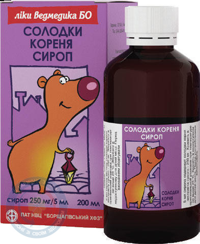 Солодки кореня сироп 200мл