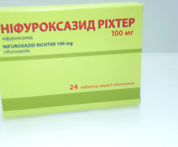 Ніфуроксазид Ріхтер таблетки вкриті оболонкою 100мг №24