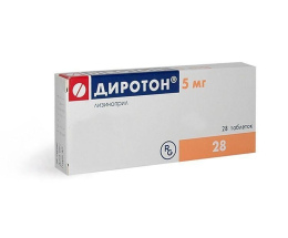 Диротон таблетки 5мг №28