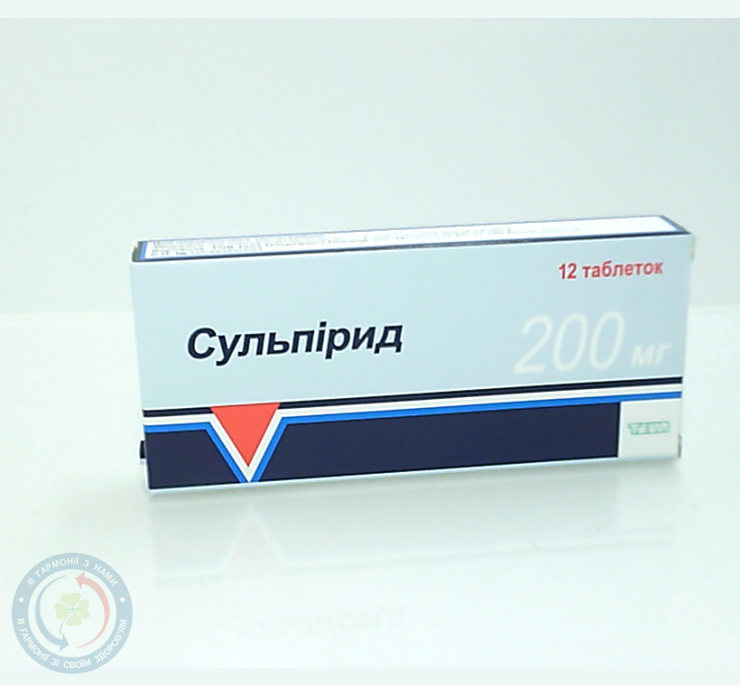 Сульпірид таблетки 0,2 №12