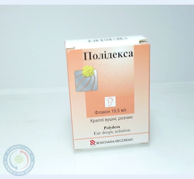 Полідекса краплі вушні 10,5мл