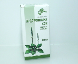 Подорожника сік 100мл фл.
