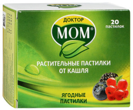 Доктор Мом лимон пастилки від кашлю №20