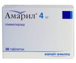 Амарил таблетки 4мг №30