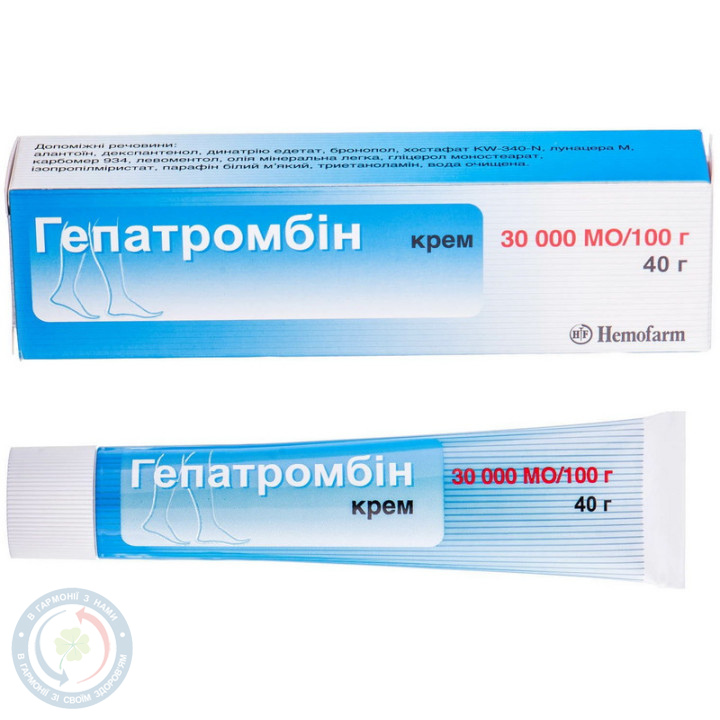 Гепатромбін гель 30000 МО/100,0-40,0