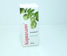 Корвалдин краплі д/перор.заст. 25мл