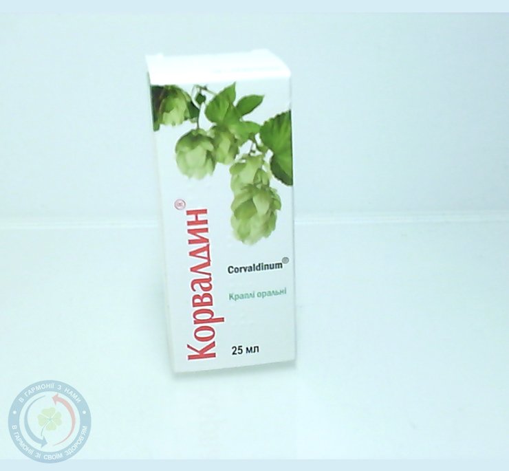 Корвалдин краплі д/перор.заст. 25мл