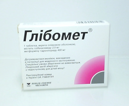 Глібомет таблетки вкриті оболонкою №40