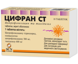 Цифран СТ таблетки вкриті оболонкою №10