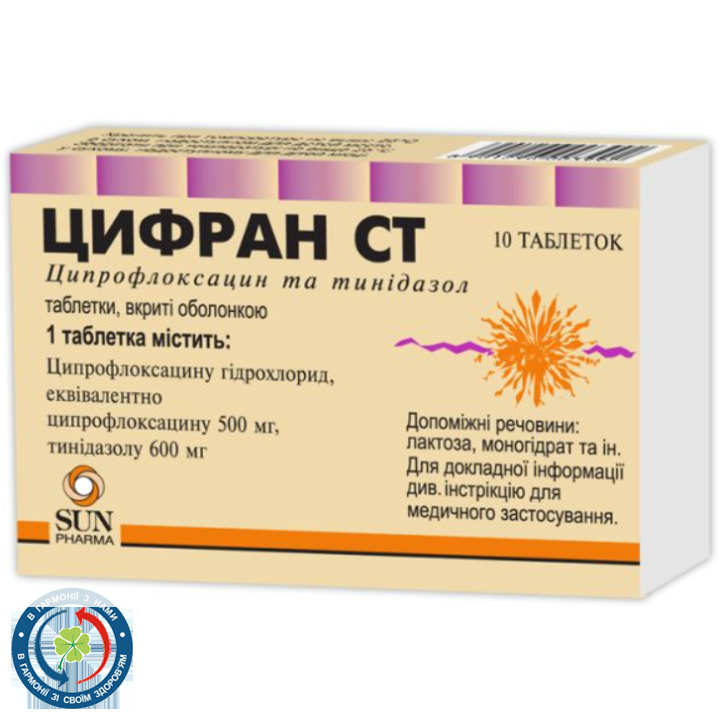 Цифран СТ таблетки вкриті оболонкою №10