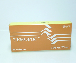 Тенорік таблетки вкриті оболонкою 100мг/25мг №28