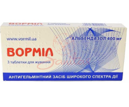Ворміл таблеткижув. 400мг №3