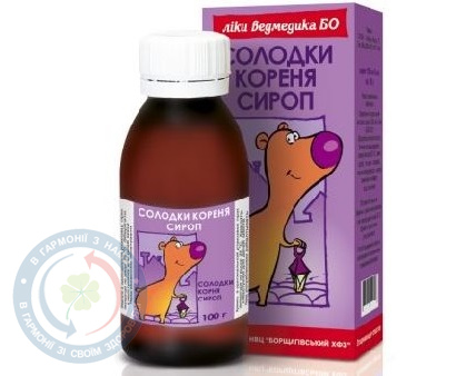 Солодки кореня (Ліки ведмедика БО) сироп 100мл