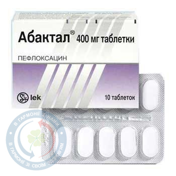 Абактал таблетки вкриті оболонкою 400мг №10