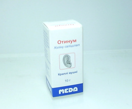 Отинум краплі вушні 0,2г/мл 10,0