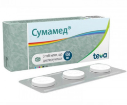 Сумамед таблетки дисперг. 500мг №3