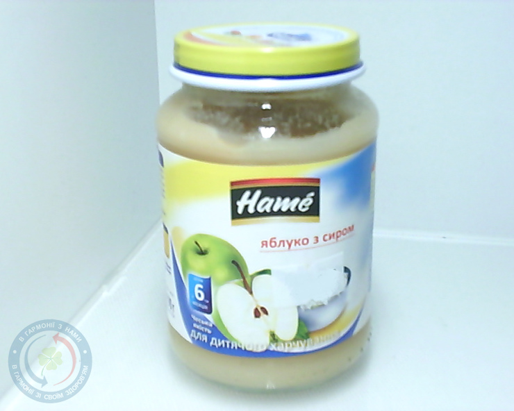 Hame пюре яблуко з творогом 190,0