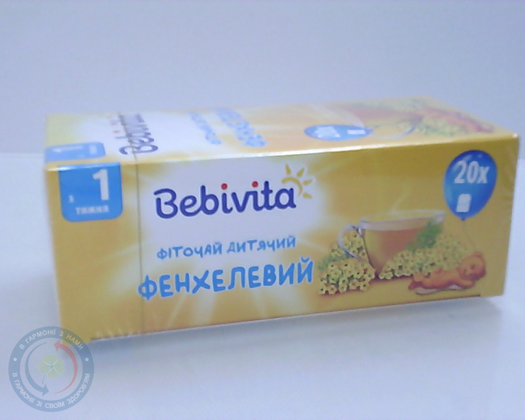 Бебівіта фіточай дитячий фенхелевий 30 г.