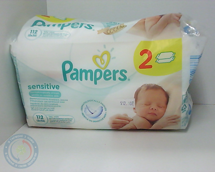 Серв. вологі Pampers дит. Sens (змін. блок) Препак 2* №56