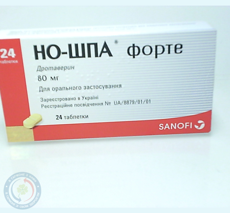 Но-шпа Форте таблетки 80мг №24
