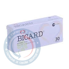 Бікард таблетки вкриті оболонкою 10мг №30