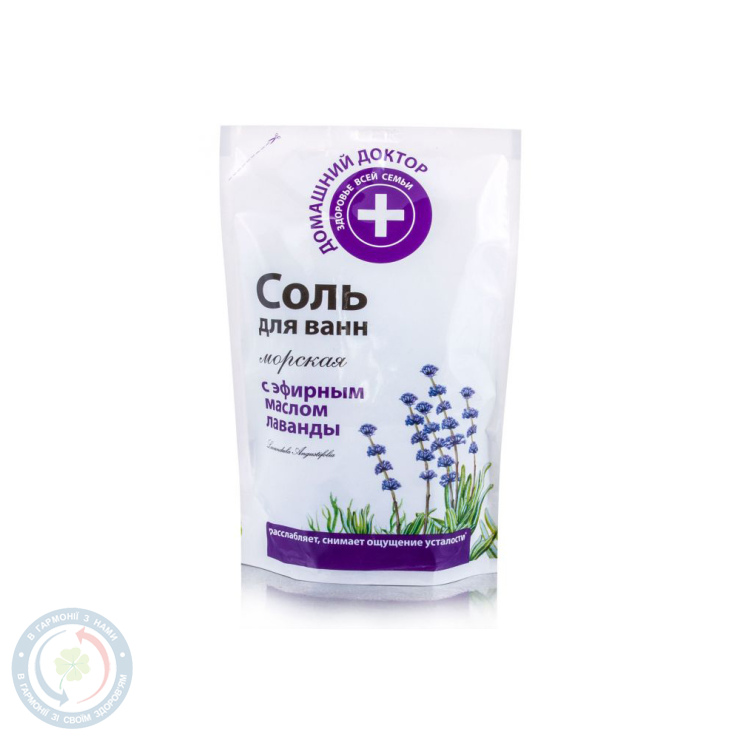ДД Сіль для ван з лавандою дой-пак 500,0