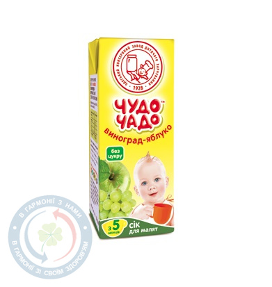Сік Чудо-Чадо виногр./яблуко slim 200мл