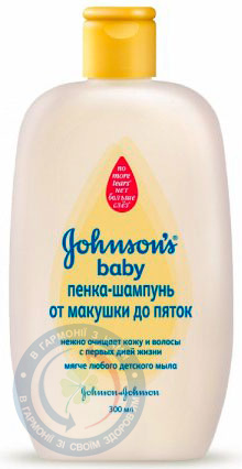 J's baby Піна-шампунь в/маківки д/п'яточок 300мл