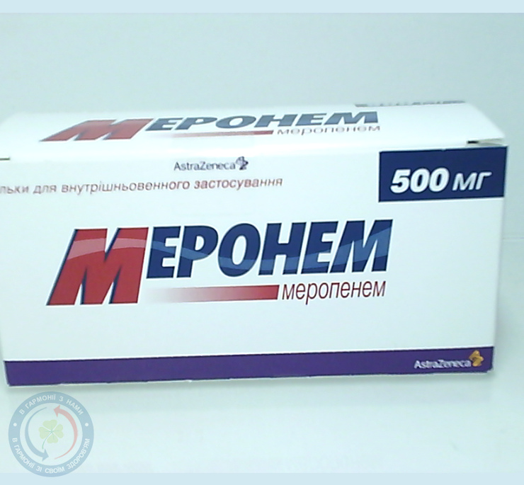 Меронем пор.для інєкцій. 500мг флак. №10