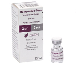 Вінкристин-ТЕВА розчин для інєкцій 1мг/мл 2мл №1