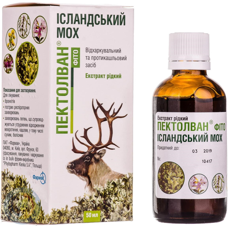 Пектолван фіто Ісландський мох 50мл