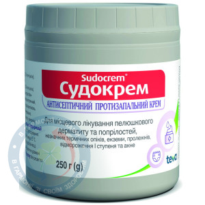 Судокрем антисепт. 250,0г